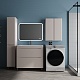 Style Line Тумба с раковиной Бергамо Мини 90 Люкс Plus антискрейтч карамель матовая – фотография-15